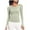 Green, variant on Kaemgyyd Long Sleeve Shirts for Women Seamless Crew Neck Workout Tops Breathable Quick Dry Stretch Running Yoga Tee