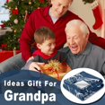 thumbnail image 6 of Grandpa Gifts, Fathers Day Best Gifts for Grandpa, Gifts for Grandpa, Grandpa Birthday Gifts, Good Birthday Gift for Grandpa from Grandkids, Funny Papa Pawpaw Grandfather Gift 50"X60" Blanket, 6 of 6