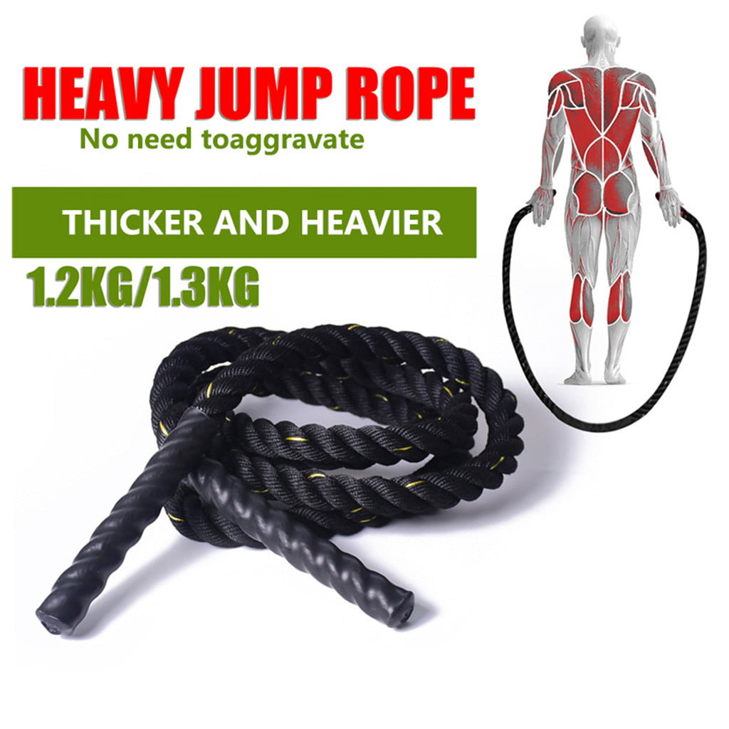 med uret stege tunge 25mm Fitness Heavy Jump Rope Weighted Skipping Ropes for Men Women -  Walmart.com