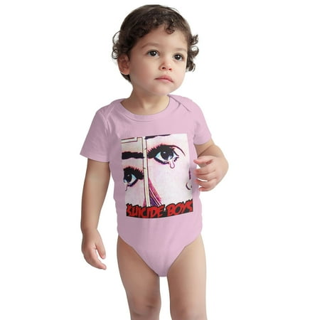 

suicideboys Baby Onesie - Suicide Boys Uicide Boy Now The Moon s Rising Toddler Baby Boys Girls Short-Sleeve Bodysuits Cotton Romper Pink 2 Years