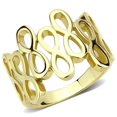 thumbnail image 1 of Alamode TK3569-10 Bague en Acier Inoxydable Or IP pour Femmes Sans Pierre - Taille 10, 1 of 1