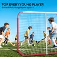 thumbnail image 5 of WBTER Hockey Net, 6 x 4 ft All Weather Street Hockey Goal with Steel Frame, PE Mesh, Icehockey Training Equipment for Indoor and Outdoor Use, Easy Assembly, 5 of 9