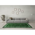 thumbnail image 3 of Ahgly Company Indoor Rectangle Oriental Emerald Green Industrial Area Rugs, 7' x 9', 3 of 4
