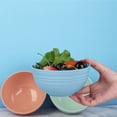 thumbnail image 3 of RKZDSR Unbreakable Wheat Straw Bowl Set of 3 – 4.72" Microwave & Dishwasher Safe Lightweight Reusable Cereal, Soup, Salad, Dessert & Snack Bowl – BPA Free Eco-Friendly Tableware Beige+Blue+Green, 3 of 5