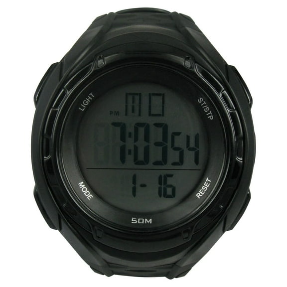 George Mens Digital Sport Wristwatch Plastic Strap