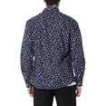 thumbnail image 4 of Lars Amadeus Men's Flower Palm Long Sleeve Button Down Hawaiian Shirt, 4 of 7