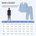 thumbnail image 4 of Naloa French Bulldog Head Men’s Pajamas Set - Long Sleeve Button Down Sleep Shirt and Pajama Bottoms Sleepwear Set-Small, 4 of 7