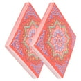 thumbnail image 3 of 40 hojas de servilletas pañuelo de papel patrón de Ramadán 4 capas de alta absorción para cena de fiesta rojo + patrón colorido, 3 of 5