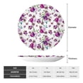 thumbnail image 2 of Gaeub Rose Flowers Print Ceramic Plate,Dinner Plates,Bone China Decorative Plates with Display Stand,Art Ceramic Ornaments for Wall Hanging Decoration-8in, 2 of 6
