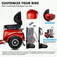 thumbnail image 6 of QEEKA Mobility Scooters for Seniors & Adults,3-Speed Medical Electric Golf Mobility Scooter Battery Powered with Rear Lock Box & Golf Cart Rack Adjustable Seat,Red, 6 of 10