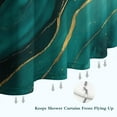 thumbnail image 6 of Green and Gold Marble Glitter Waves Pattern Shower Curtain 36"x72" ,Bathroom Decorative Shower Curtains Set with 12 Hooks,Modern Waterproof Washable Shower Curtain, 6 of 6