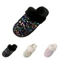 thumbnail image 5 of Oyedens Sequin Slippers for Women Indoor and Outdoor Glitter Women'a Slip on Booties House Slippers, 5 of 6