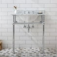 thumbnail image 5 of Water Creation Embassy 30" Single Brass Wash Stand in Chrome/White, 5 of 7
