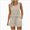 W42-Khaki, variant on Women’s Tank Tops Wide Leg Elastic Waist Short Pockets Two Piece Summer Outdoor