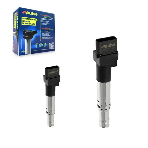Mpulse Ignition Coil (2 Pack) for Car Porsche Cayenne Volkswagen Audi Passat Eos Touareg Q7 TT Quattro A3 R32 KMP-100160