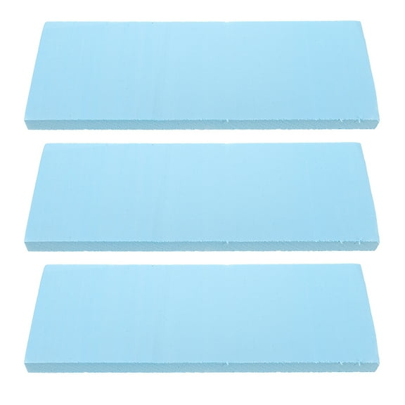 WHAMVOX Blue High Density Polystyrene Foam Blocks for DIY Crafting and Model Building Base Plate 3pcs