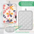 thumbnail image 6 of Yayeee Pot Holders Kitchen Heat Resistant with Pocket 7"x9.8" Cotton Oven Cooking Hot Pads, Purple Retro Flower, 6 of 7