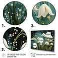 thumbnail image 3 of Designart "White Snowdrop Euphony I" Floral Floater Framed Canvas Art Print, 3 of 7