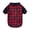 Red & Navy Blue Plaid, variant on GreenJoy Plaid Dog Christmas Outfit - Turtleneck Dog Sweater with Leash Hole, Soft & Warm Cold Weather Coat for Dogs and Cats, Perfect for Christmas