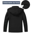 thumbnail image 4 of Lavenicole Men's Waterproof Ski Jacket Warm Winter Snow Coat Mountain Windbreaker Hooded Raincoat Black L, 4 of 7