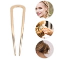 thumbnail image 3 of Unique Bargains 2 Pcs Hair Pin Fashion U-shaped Hair Hairpin for Women Gold Tone Silver Tone, 3 of 5