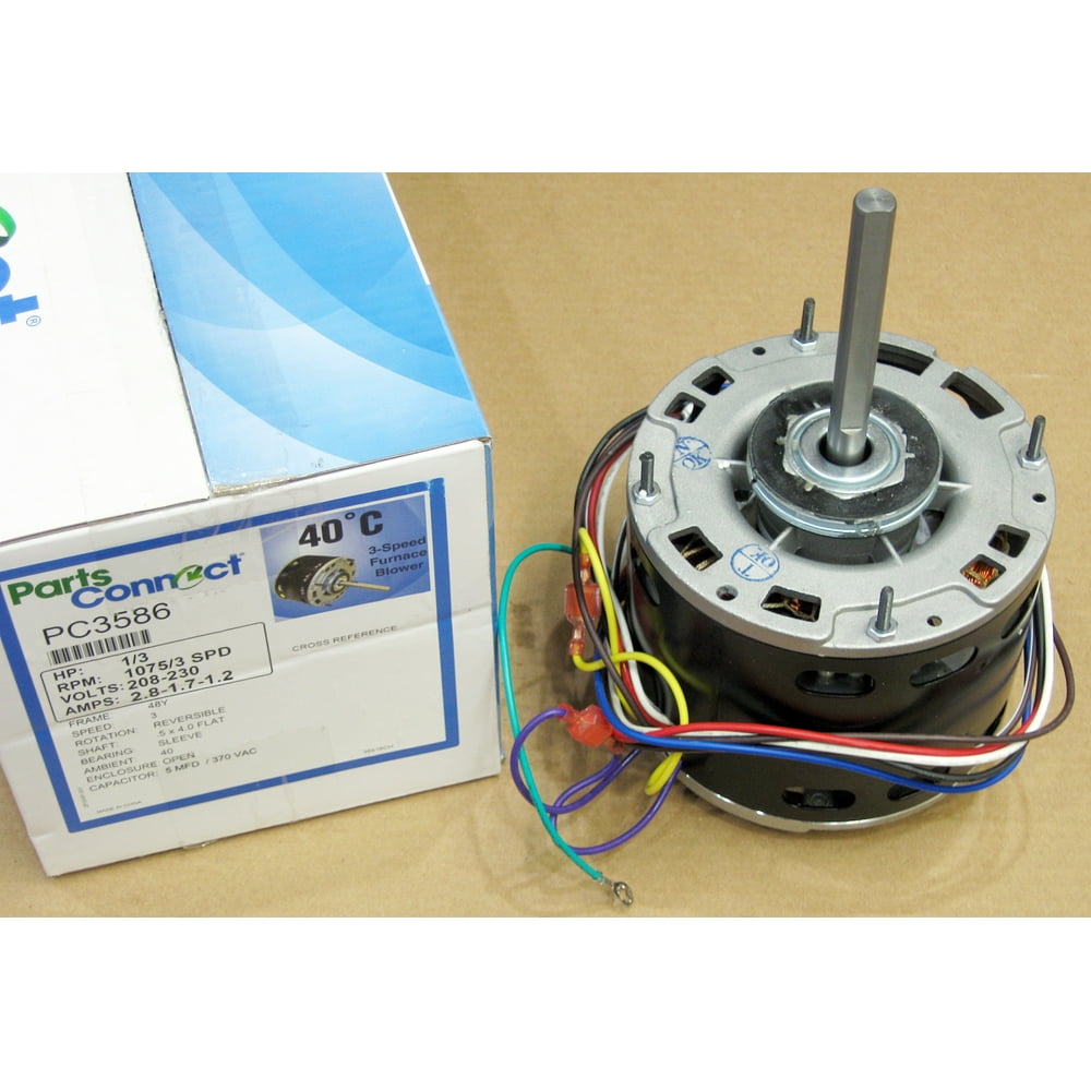Furnace Blower Motor PC3586 55/8" Diameter 1/3 HP 1075/3 RPM 230V