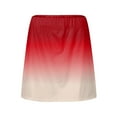 thumbnail image 3 of gbyLJF Women's 2 in 1 Tennis Golf Skirts High Waist Gym Workout Skorts Underneath Quick Dry Athletic Running Skirt Red M, 3 of 6