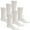White, variant on 6 Pairs Men's Non-Skid Diabetic Cotton Crew Gripper Socks with Non Binding Top