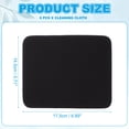 thumbnail image 2 of Glasses Cleaning Cloth 6.9" x 5.7" , Microfiber Eyeglasses Cleaner Cloths Soft Suede Wipe Screen, Black 6 Pcs, 2 of 7