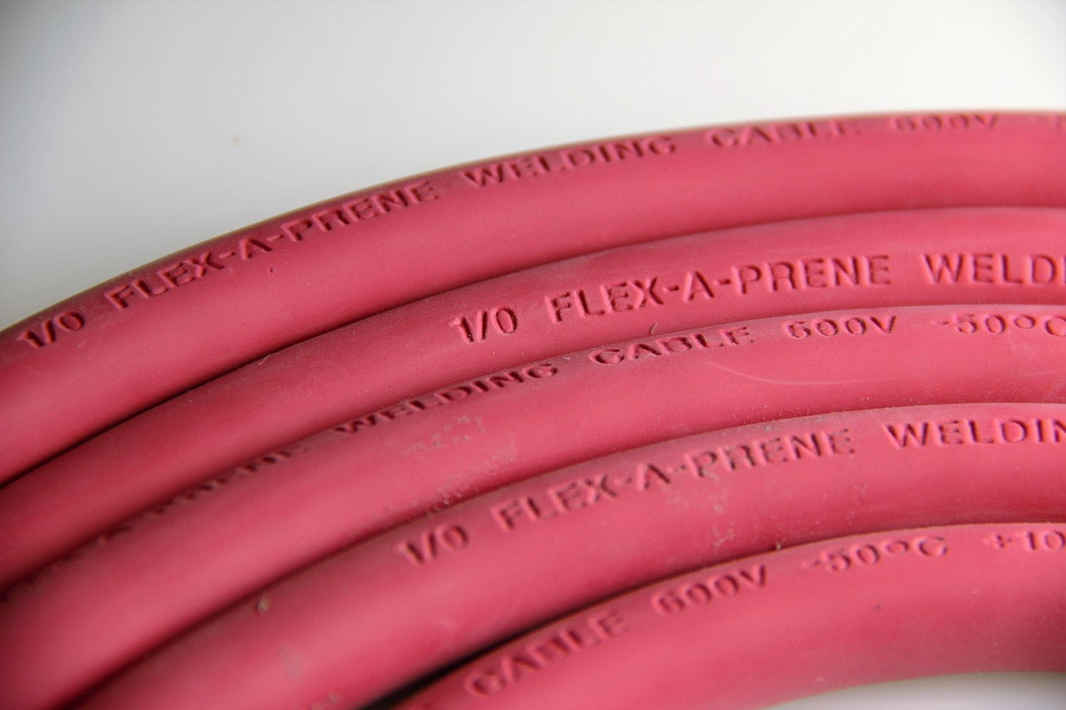 6 Ga. Red Welding Cable - (price per 10 feet)