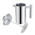 thumbnail image 1 of French Press, 350ML Large Capacity Multifunctional Lightweight Double Wall Stainless Steel Coffee Maker French Press Tea Pot with Filter for, 1 of 8