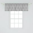thumbnail image 2 of Ambesonne Geometric Window Valance, Abstract Hexagons, 42" x 18", Grey Pale Grey, 2 of 3
