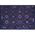 thumbnail image 1 of Ahgly Company Indoor Rectangle Southwestern Blue Country Area Rugs, 2' x 4', 1 of 4