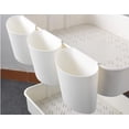 thumbnail image 6 of 4Pcs Hanging Cup Holder,Rolling Cart Accessories,Plant Containers,Hanging Flower Pots,Space Saver,Storage Bucket,Pencil Holder,Make Up Pencil Holder Office,Kitchen Wall Organizer Decor (White), 6 of 11