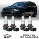 thumbnail image 1 of Compatible con Dodge Durango 2014-2020 Kit de bombillas LED para faros (combo de luz alta y baja) (Paquete de 4), blancas 6500K 10,000LM súper brillantes, plug and play, 1 of 10