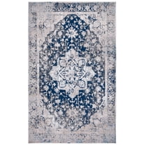 SAFAVIEH Vogue Edin Medallion Area Rug, Navy/Beige, 4' x 6'