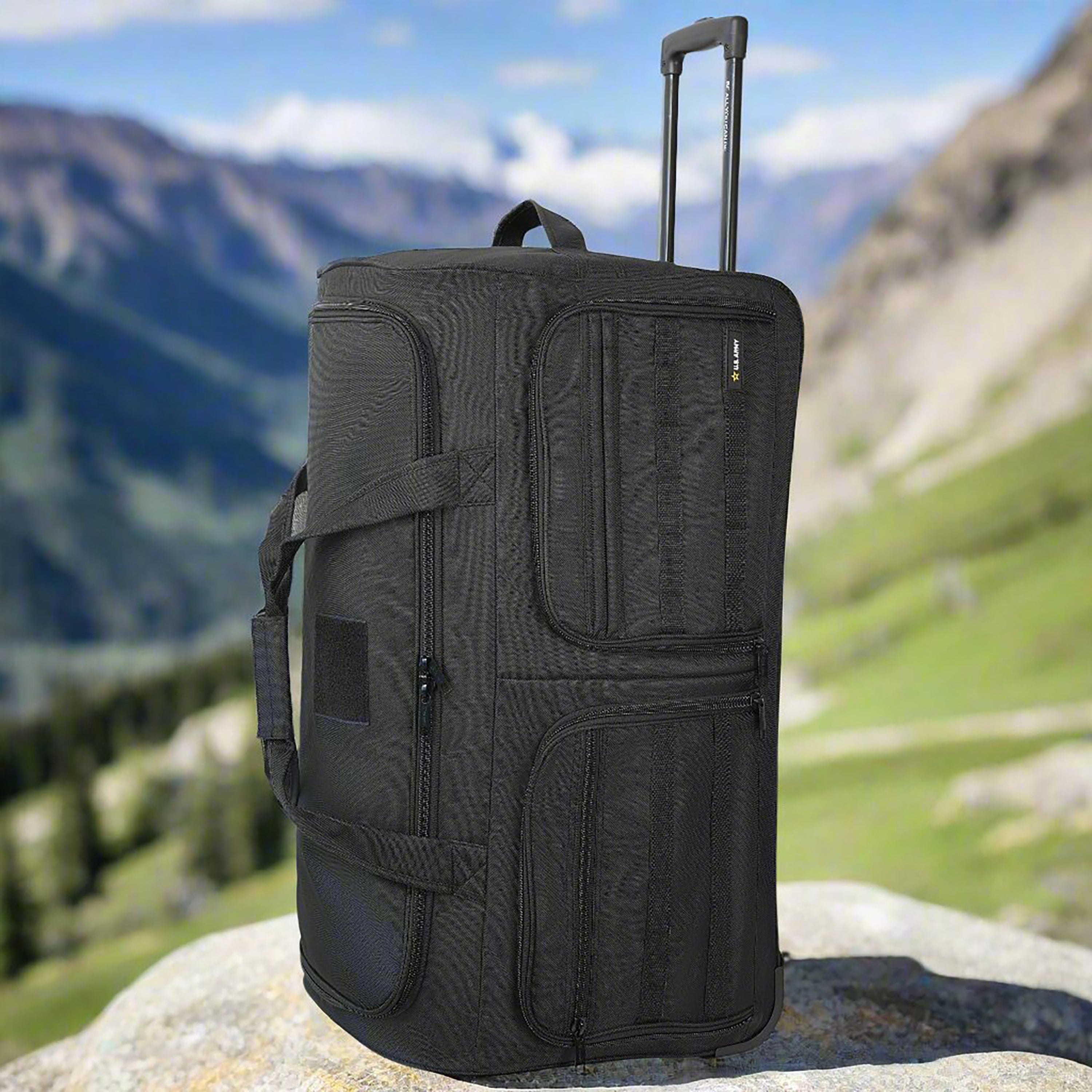 US ARMY ROMEO 31-inch Tactical Rolling Duffel Black