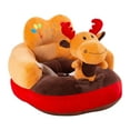 thumbnail image 3 of Infant Support Seat Sofa Plush Soft Animal Shaped Baby Learning Chair 3-16 Months Baby Unpadded Cotton Seat (Elk), 3 of 5