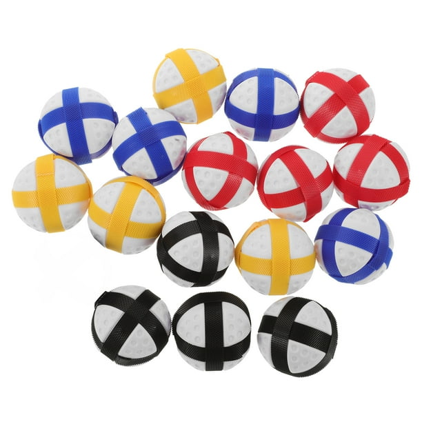 16 bolas adhesivas para dardos de tela, con cierre de velcro, seguras, para deportes, accesorios para juegos de dardos para adultos y adolescentes, para fiestas en interiores y exteriores