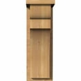 thumbnail image 2 of 7 1/2"W x 10"D x 22"H Yorktown Smooth Corbel w/Backplate, Western Red Cedar, 2 of 9