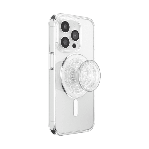 PopSockets MagSafe Phone Grip with Kickstand and Swappable Top, Wireless Charging Compatible - Doily Life