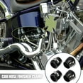 thumbnail image 2 of 4Uds AN12 Hex Negro Coche Manguera Acabador Abrazadera Adaptador Montaje, 2 of 6