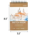 thumbnail image 4 of Cuaderno de bocetos Crehatos 14 x 22 cm, 100 hojas, paquete de 2, 4 of 7