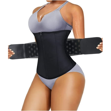 

Junlan Women Waist Trainer Corset Cincher Belt Tummy Control Slimming Body Shaper Belly Workout Sport Girdle