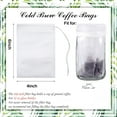 thumbnail image 2 of 120PCS No Mess Cold Brew Bags, Cold Brew Coffee Filters 4”x 6” Disposable French Press Filter Bags Fine Mesh Brewing with Drawstring for Iced Coffee Maker in Mason Jar or Pitcher, 2 of 11
