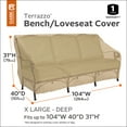 thumbnail image 2 of Classic Accessories Terrazzo Water-Resistant 104 Inch Deep Seated Patio Loveseat Cover, 2 of 9