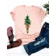 thumbnail image 1 of Camiseta con estampado para mujer, ropa bonita, Top de moda de Año Nuevo, Camisetas Básicas de manga corta con gráfico de Navidad, 1 of 5