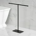 thumbnail image 2 of Kingston Brass CC8200 Claremont Freestanding T-Shape Towel Rack, Matte Black, 2 of 4