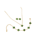 thumbnail image 1 of Conjunto Joyas Trébol Elegante Collar Pendientes Pulsera Xtellar verde, 1 of 4