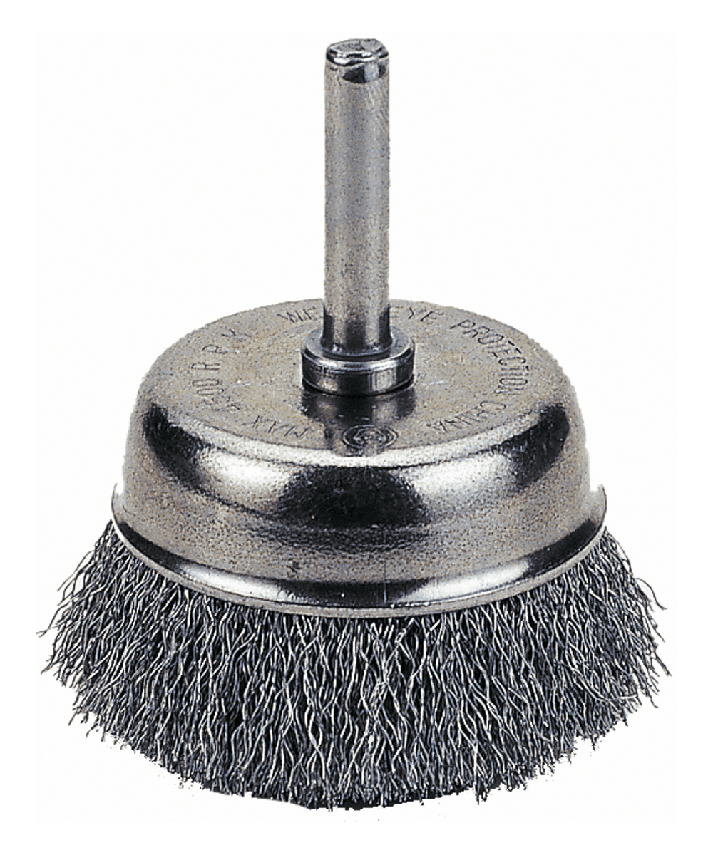Cup Brush 11/2" Crimped Wire